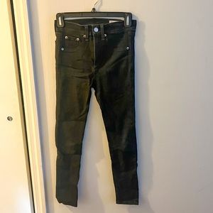 Rag & Bone High Rise Skinny, altered in length, black, size 24